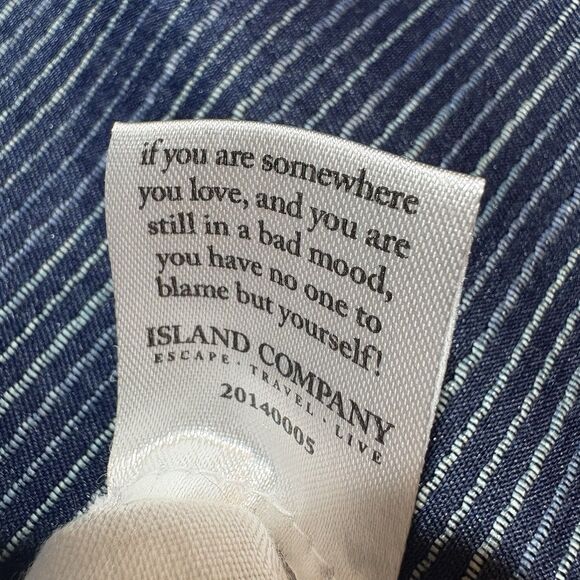 Island Company Linen Sun Top Women L Sleeveless Resortcore Beach Coastal Chic - Picture 6 of 10